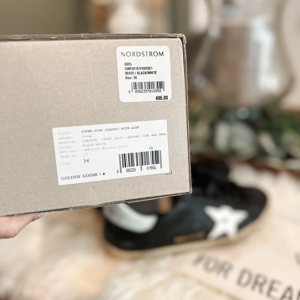 Golden Goose Black and White Sneakers - Picture 7 of 8